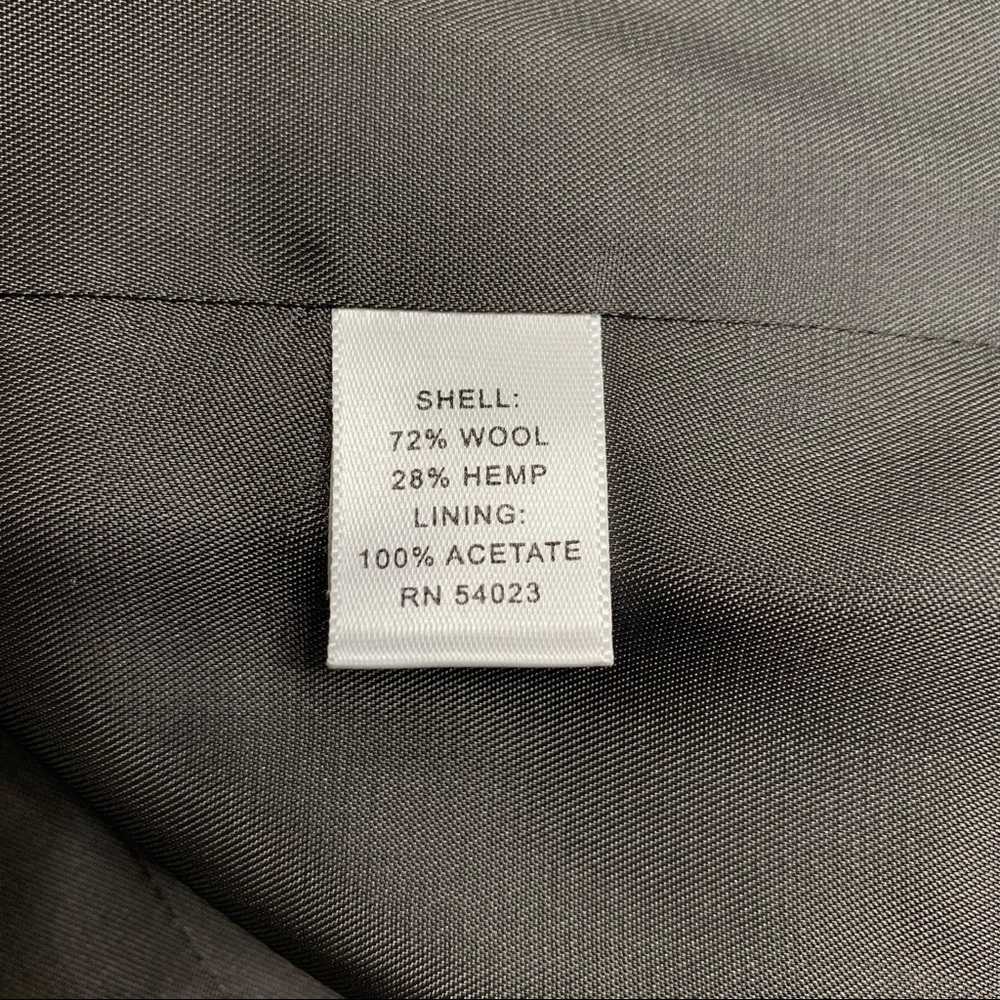 Banana Republic Women’s Gray Wool Hemp Blend Tweed Cropped Swing Jacket Size 14 - Picture 10 of 14